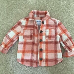 Old Navy Toddler Girls Flannel Jacket 18-24 months